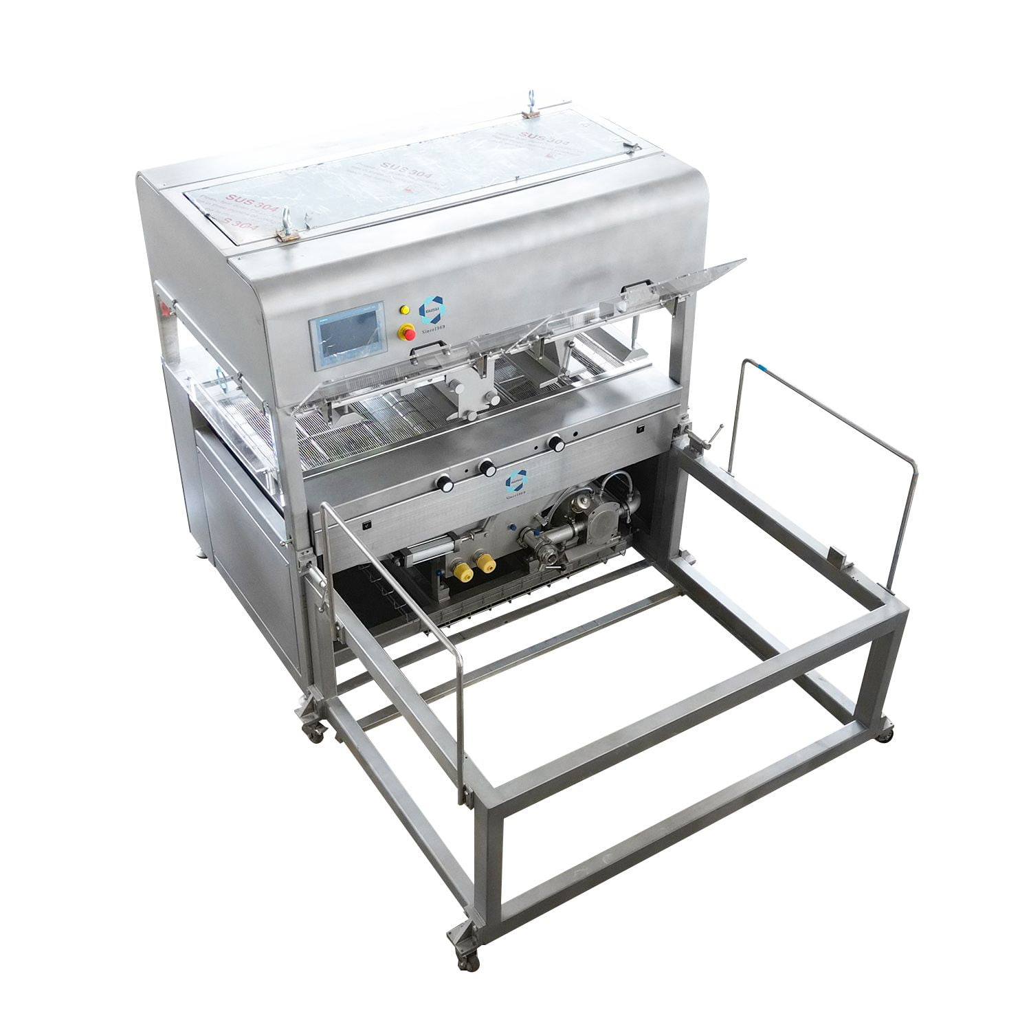 Máquina de recubrimiento de chocolate de chocolate con enjuiciamiento de chocolate automático